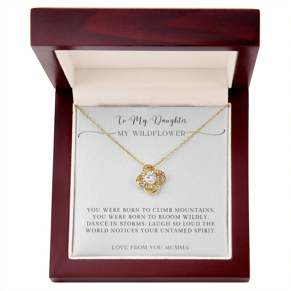 To My Daughter – My Wildflower Necklace with Message Card