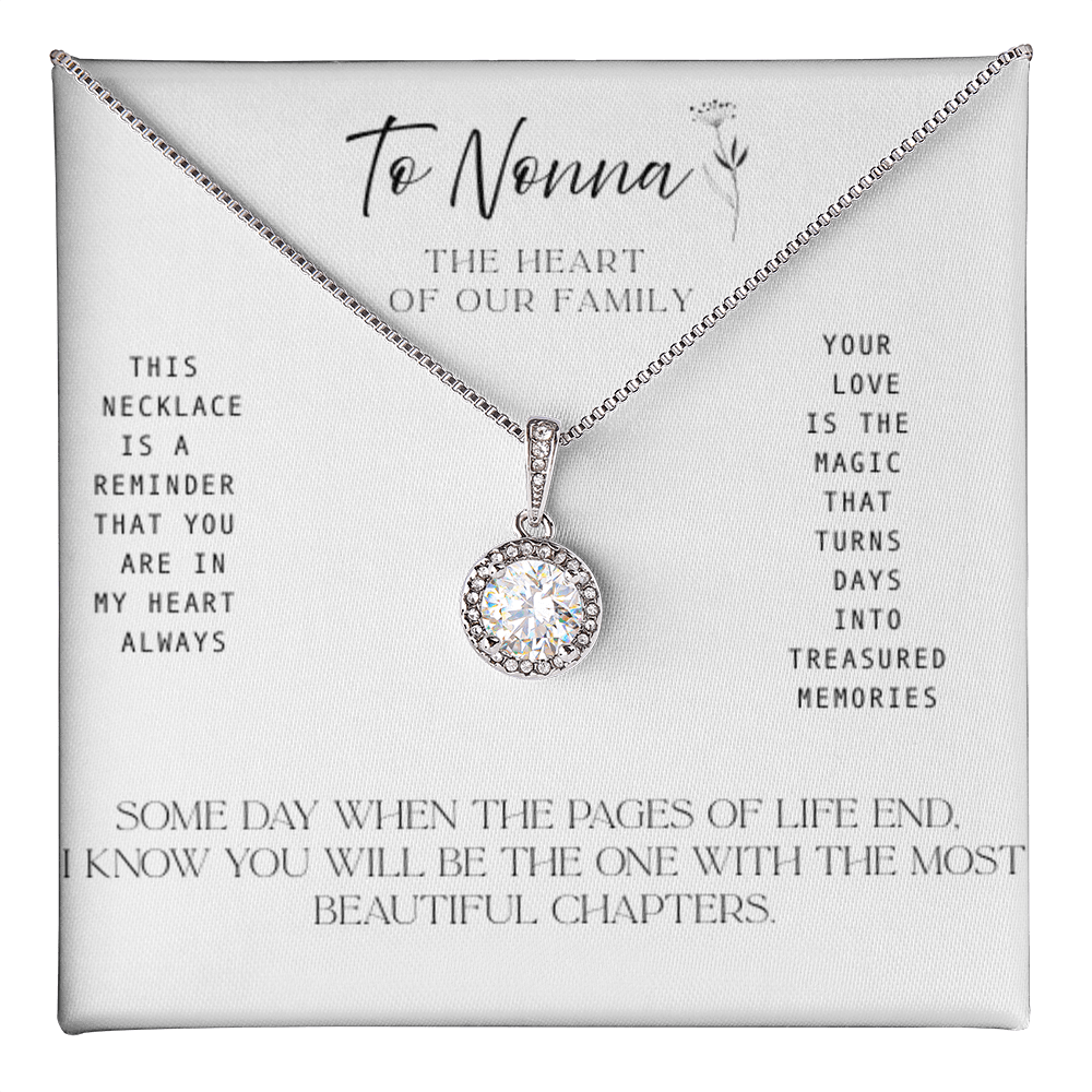 To Nonna – The Heart of our Family -   Necklace with Treasured Memories Message Card