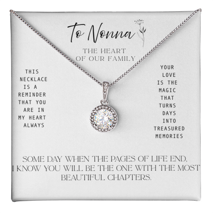 To Nonna – The Heart of our Family -   Necklace with Treasured Memories Message Card
