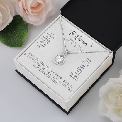 To Nonna – The Heart of our Family -   Necklace with Treasured Memories Message Card