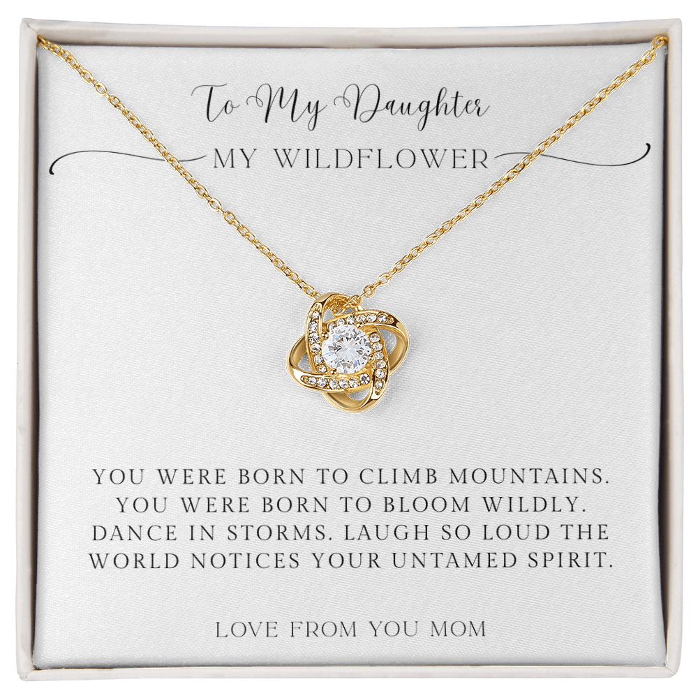 To My Daughter – You Were Born to Shine Necklace from Mom