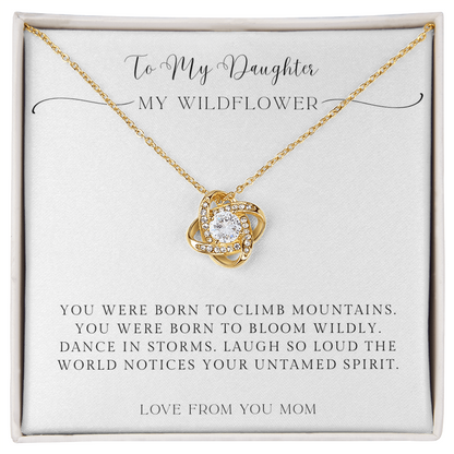 To My Daughter – You Were Born to Shine Necklace from Mom