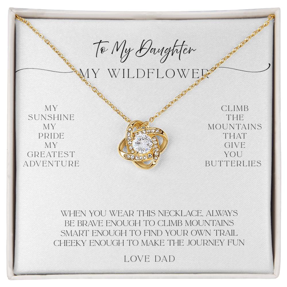 To My Daughter – Necklace with Message of Love from Dad