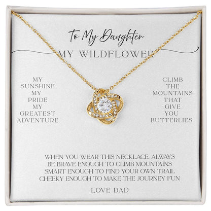 To My Daughter – Necklace with Message of Love from Dad
