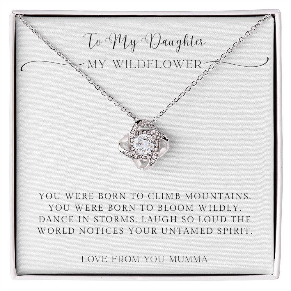 To My Daughter – My Wildflower Necklace with Message Card