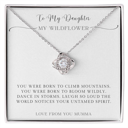 To My Daughter – My Wildflower Necklace with Message Card