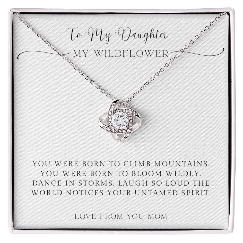 To My Daughter – You Were Born to Shine Necklace from Mom