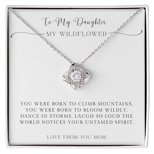 To My Daughter – You Were Born to Shine Necklace from Mom