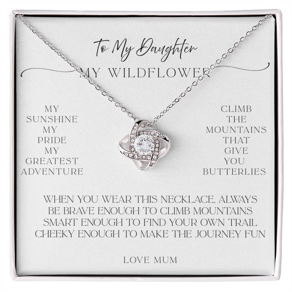 "Daughter Necklace Gift – Sunshine, Pride, and Adventure (From Mum)