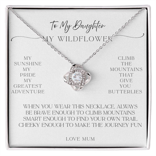 "Daughter Necklace Gift – Sunshine, Pride, and Adventure (From Mum)