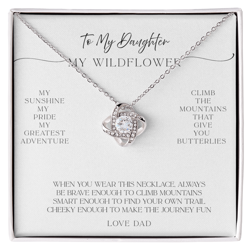 To My Daughter – Necklace with Message of Love from Dad