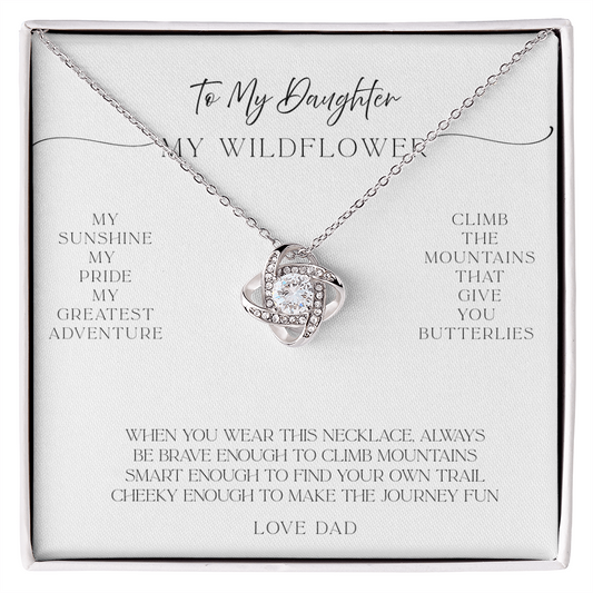 To My Daughter – Necklace with Message of Love from Dad
