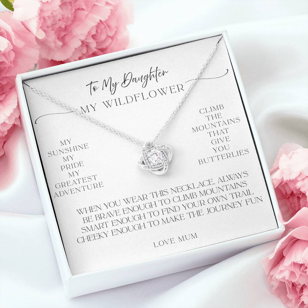 "Daughter Necklace Gift – Sunshine, Pride, and Adventure (From Mum)
