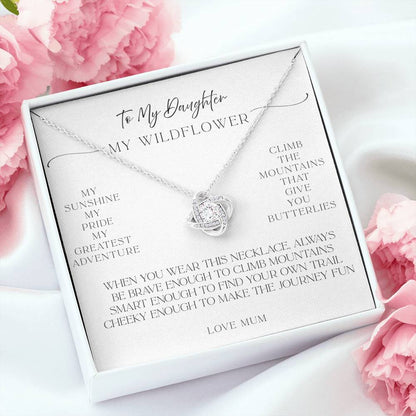 "Daughter Necklace Gift – Sunshine, Pride, and Adventure (From Mum)