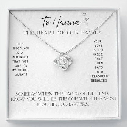 To Nanna – Necklace with Treasured Memories Message Card