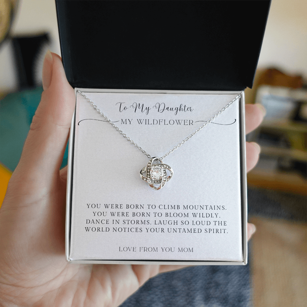 To My Daughter – You Were Born to Shine Necklace from Mom