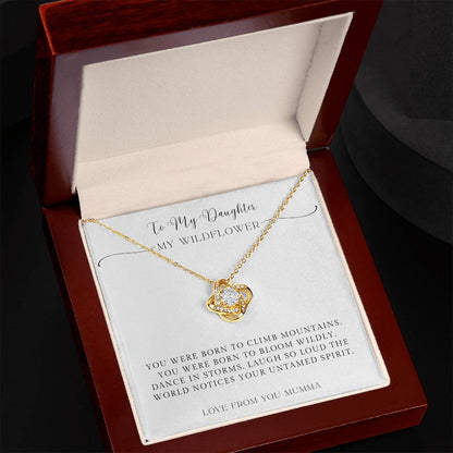 To My Daughter – My Wildflower Necklace with Message Card
