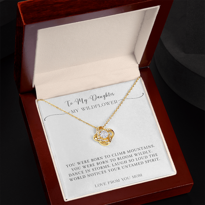 To My Daughter – You Were Born to Shine Necklace from Mom