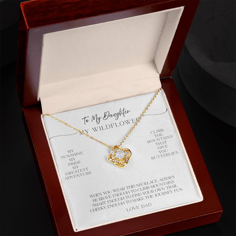 To My Daughter – Necklace with Message of Love from Dad