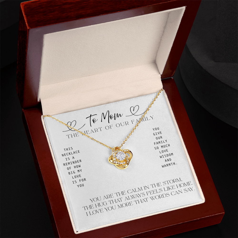 To Grandma – The Heart of Our Family Necklace Gift