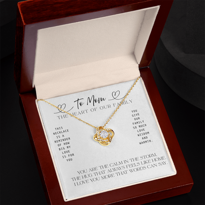 To Grandma – The Heart of Our Family Necklace Gift