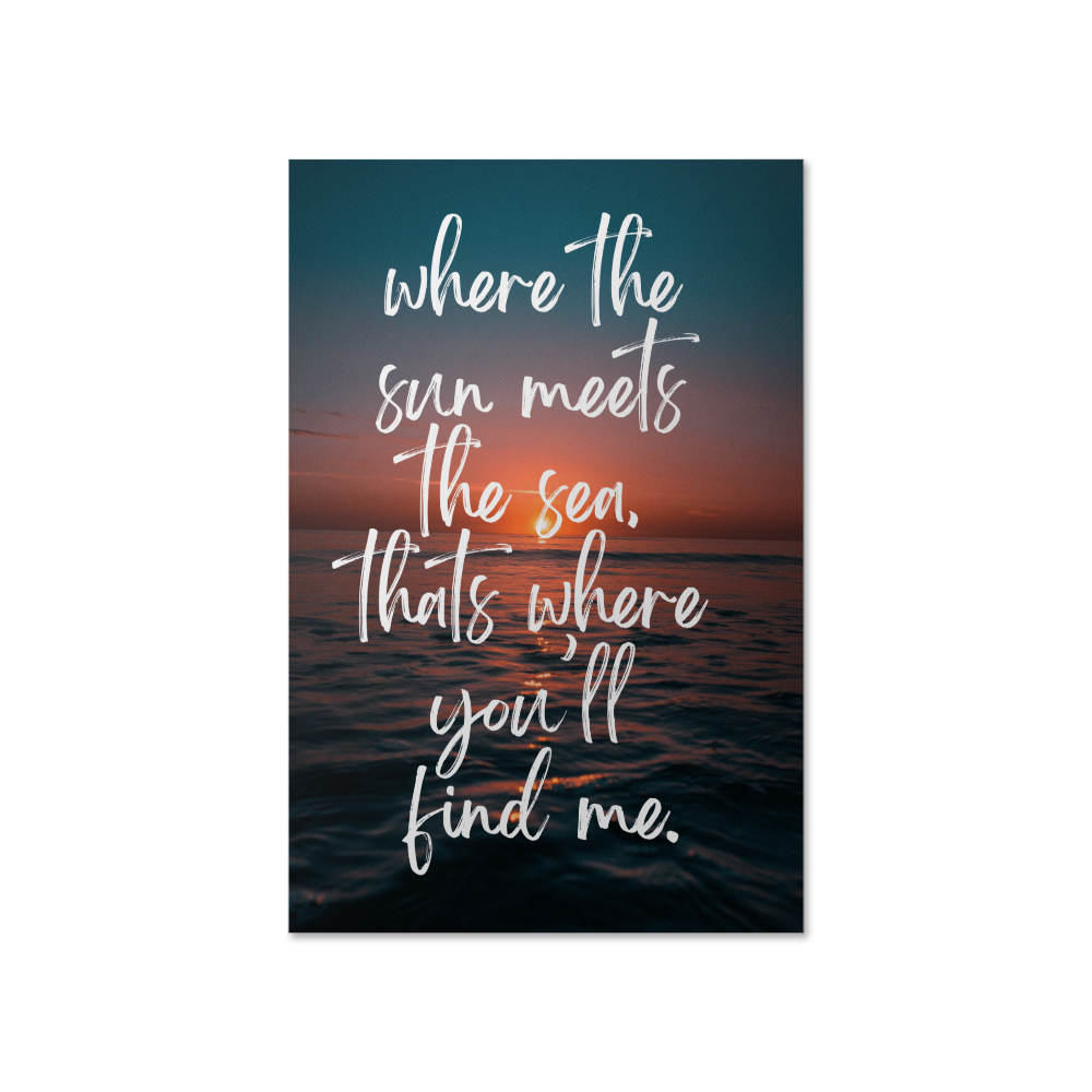 Where the Sun Meets the Sea – Ocean Sunset Adventure Poster