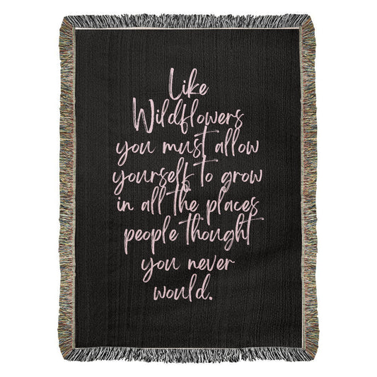 Wildflowers Heirloom Woven Blanket