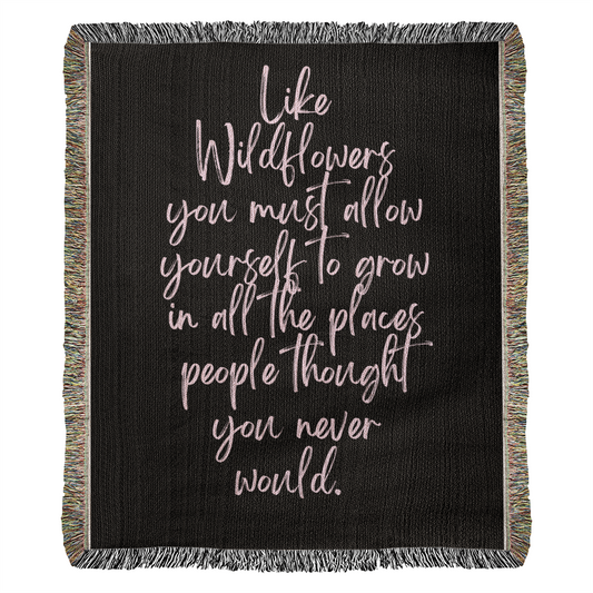 Wildflowers Heirloom Woven Blanket