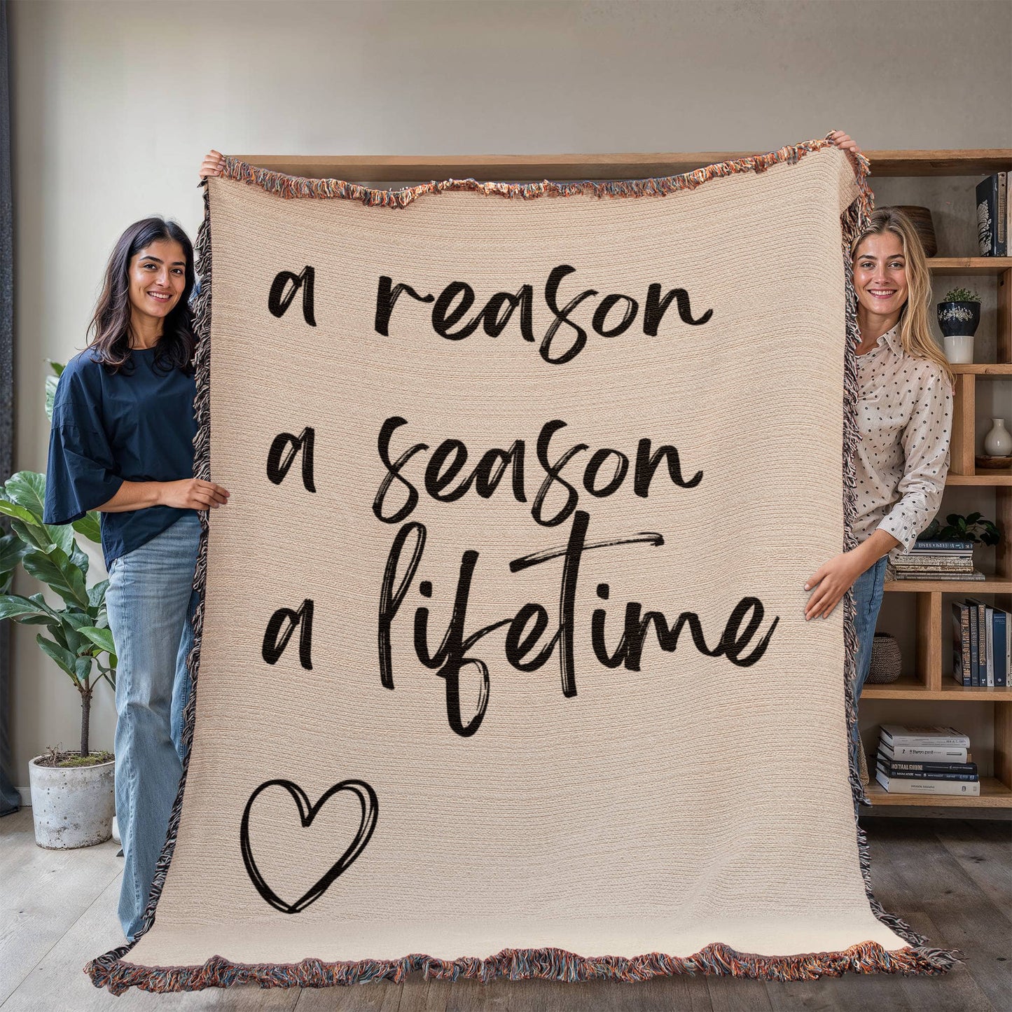 SEASON woven cotton blanket