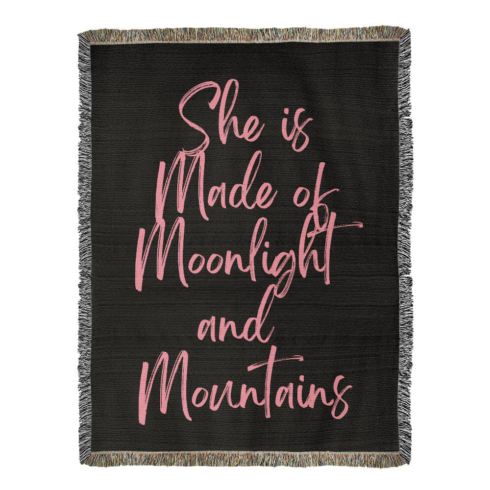 Moonlight & Mountains Heirloom Woven Blanket